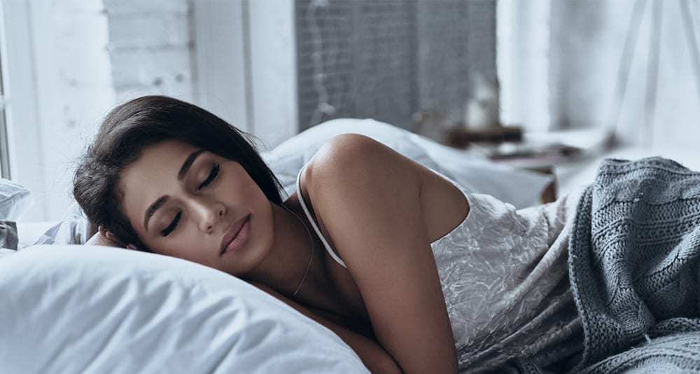 A woman taking a power nap