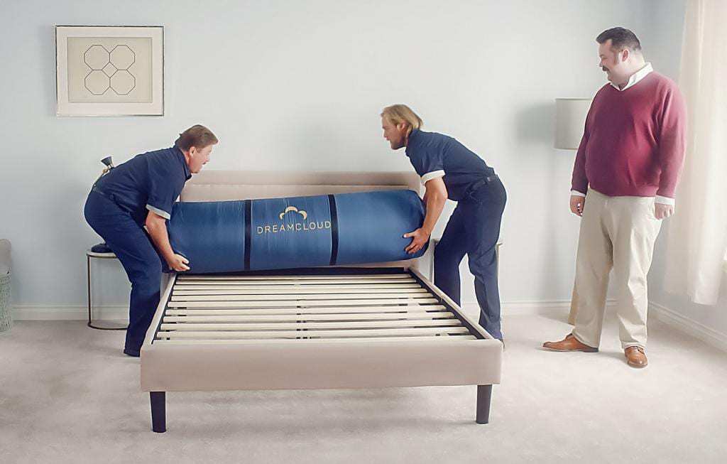 dreamcloud mattress on box spring