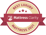 Mattress clarity - Best Luxury Mattress 2021 badge for DreamCloud