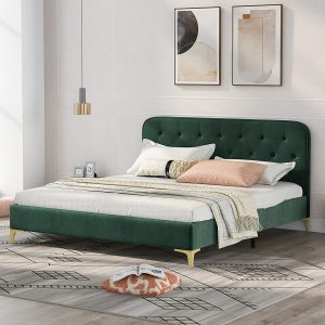 Illustration Of Upholstered Bed Frame