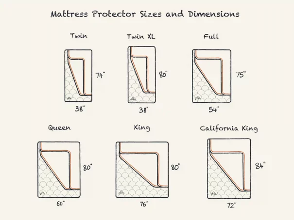 Mattress Protector Sizes and Dimensions Guide 2022
