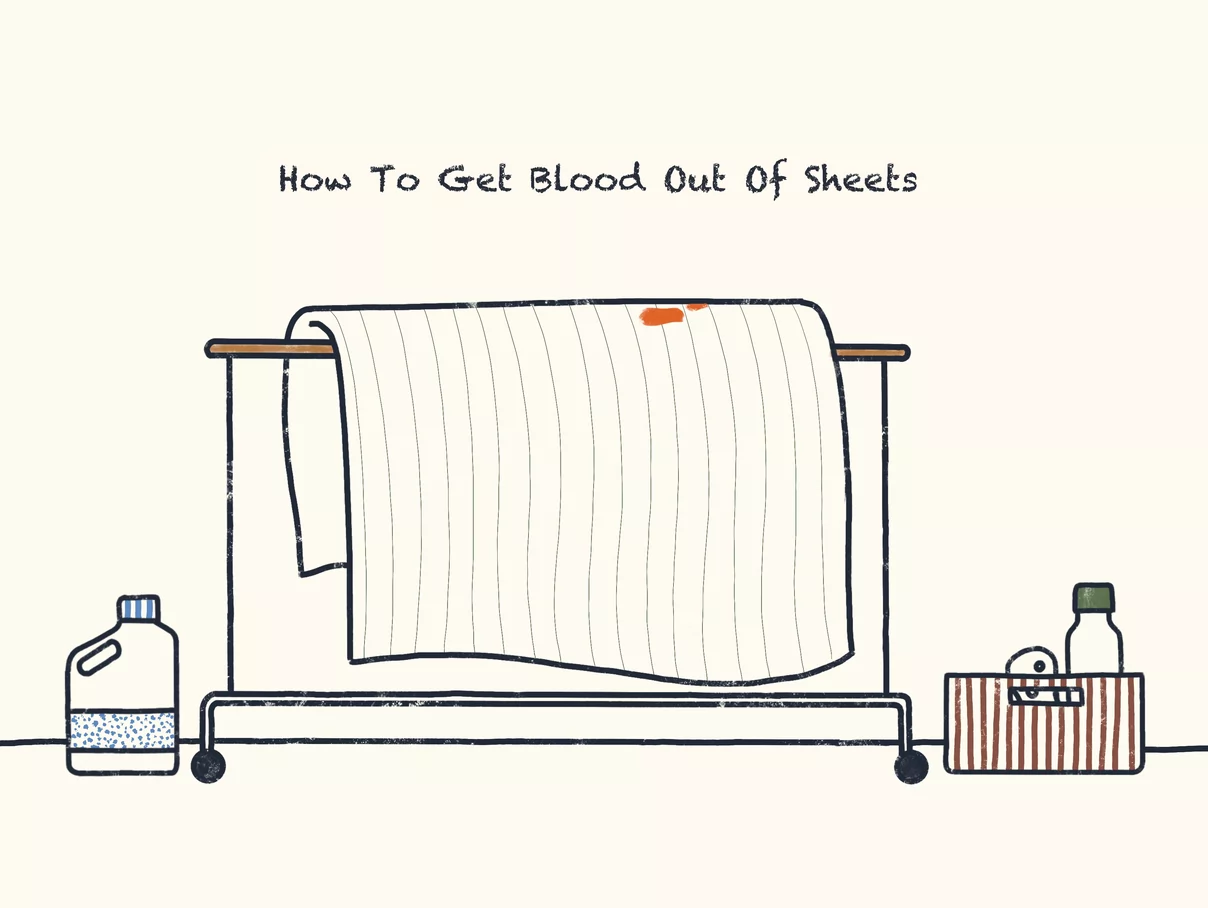 Illustration of How To Get Blood Out Of Sheet