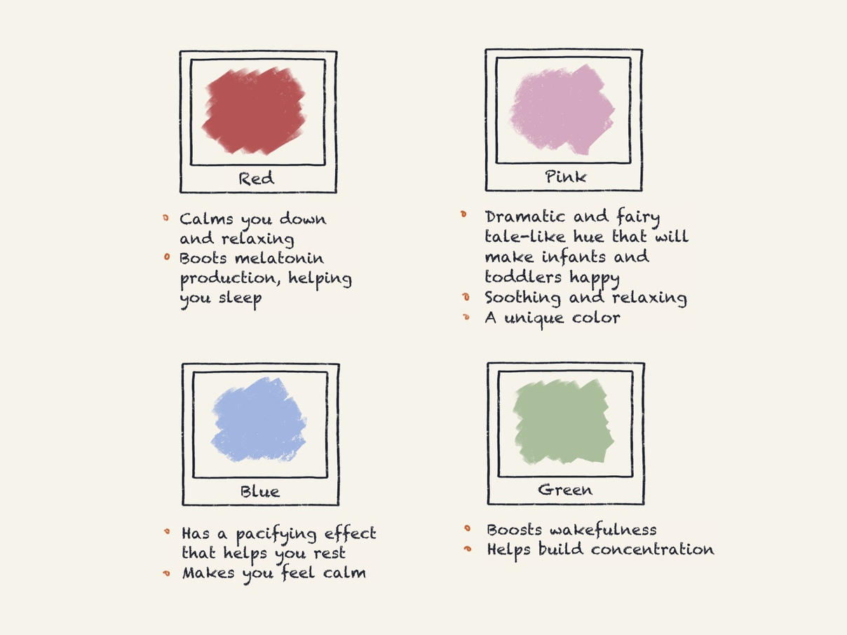 What LED colors make you sleepy?