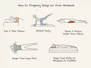 how to properly sleep on your stomach