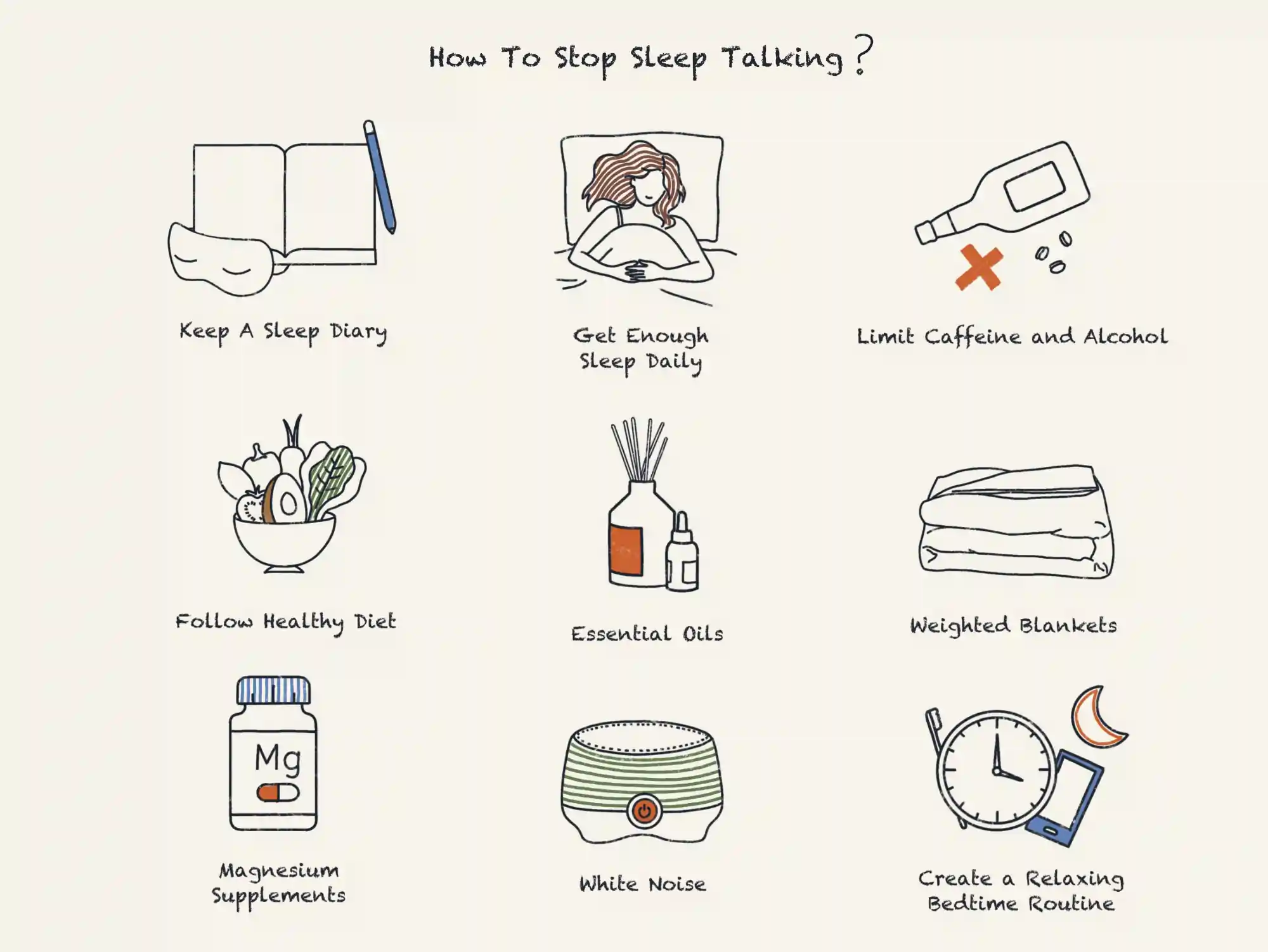 how to stop sleep talking
