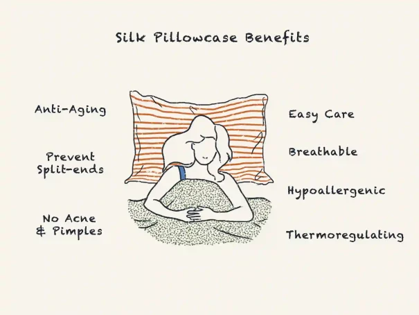 11 Benefits Of Sleeping On Silk Pillowcases